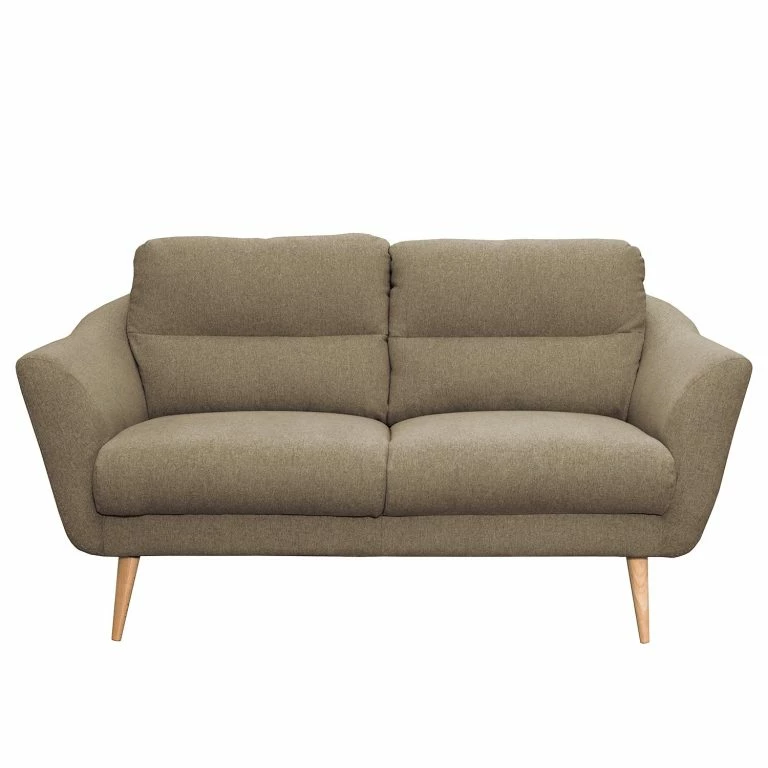 Loftscape Norrwood Canapé Lucinda I (2 Places) – Tissu – Tissu Hanabi: Gris Sahara – Beige