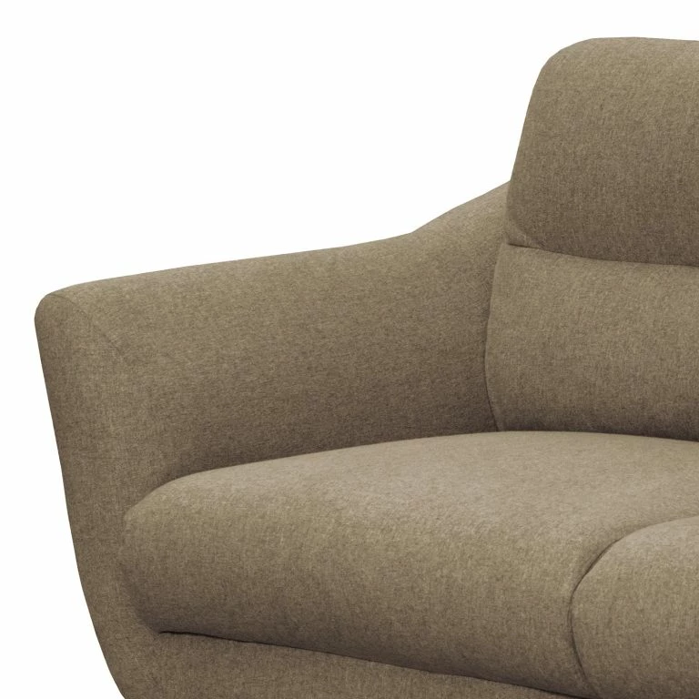 Loftscape Norrwood Canapé Lucinda I (2 Places) – Tissu – Tissu Hanabi: Gris Sahara – Beige