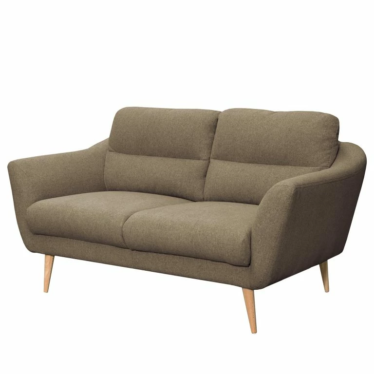loftscape Norrwood Canapé Lucinda I (2 places) – Tissu – Tissu Hanabi: Gris Sahara – Beige