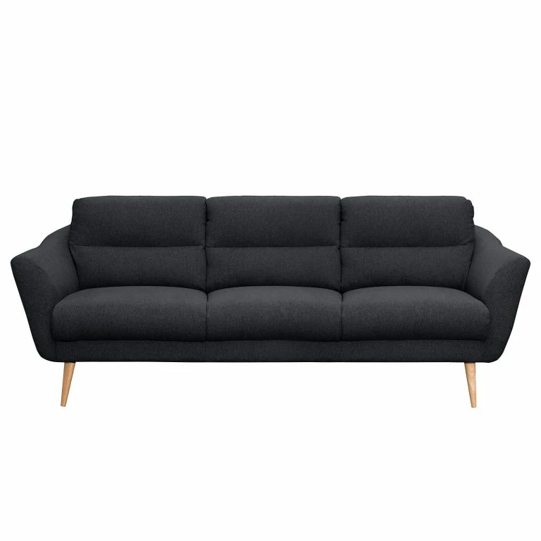 Loftscape Norrwood Canapé Lucinda I (3 Places) – Tissu – Tissu Hanabi: Anthracite – Beige