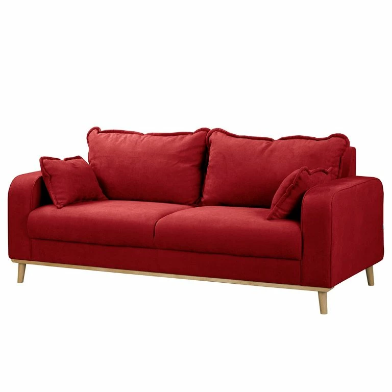 loftscape Norrwood Canapé Nante (3 places) – Microfibre Enza: Rouge