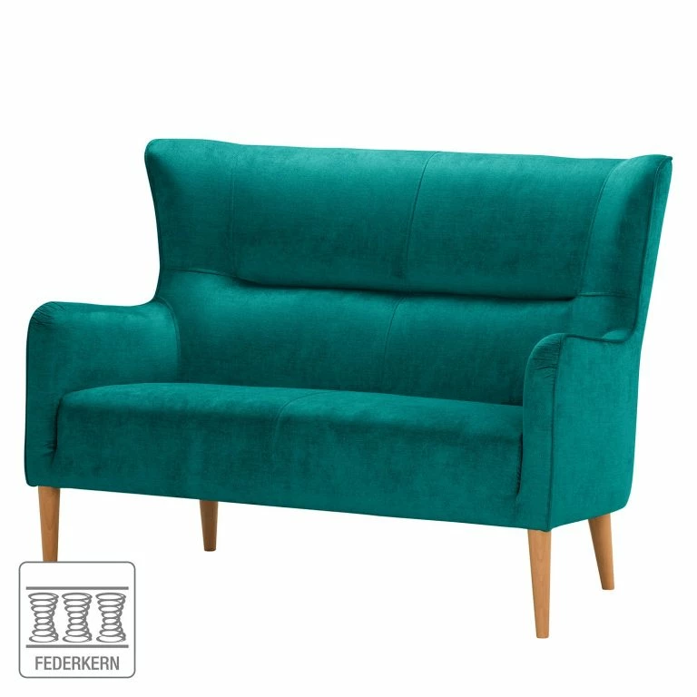 Loftscape Norrwood Canapé Oldbury I (2 Places) – Tissu – Tissu Lito: Turquoise
