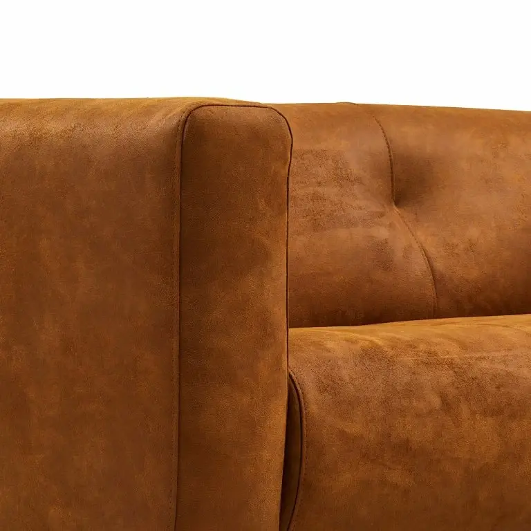 Loftscape Norrwood Canapé Onaka (2 Places) – Cuir Synthétique Burga: Cognac