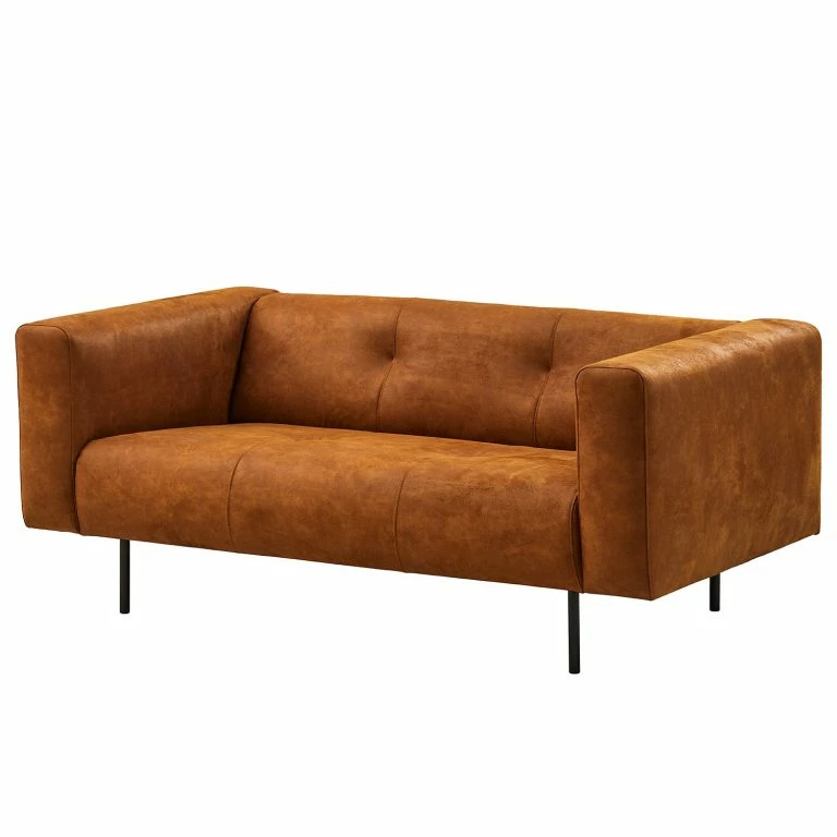 loftscape Norrwood Canapé Onaka (2 places) – Cuir synthétique Burga: Cognac
