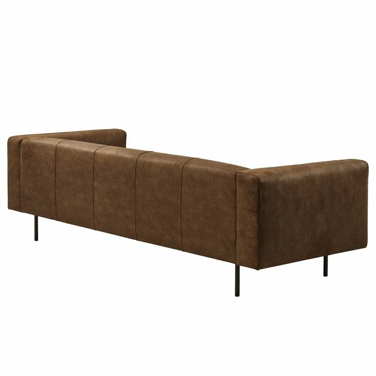 Loftscape Norrwood Canapé Onaka (3 Places) – Cuir Synthétique Burga: Marron – Largeur : 246 Cm