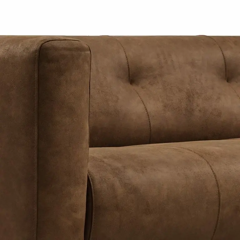 Loftscape Norrwood Canapé Onaka (3 Places) – Cuir Synthétique Burga: Marron – Largeur : 246 Cm