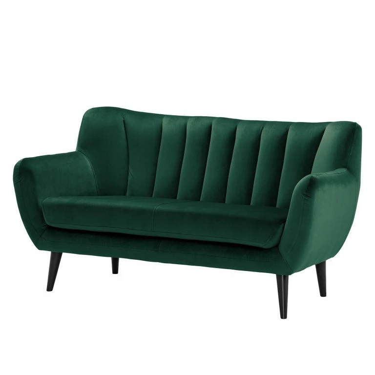 loftscape Norrwood Canapé Polva I (2 places) – Velours – Velours Ravi: Vert vieilli