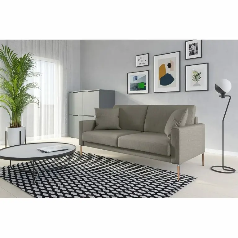 Loftscape Norrwood Canapé Sauvo I (2-3 Places) – Velours – Tissu Meara: Gris
