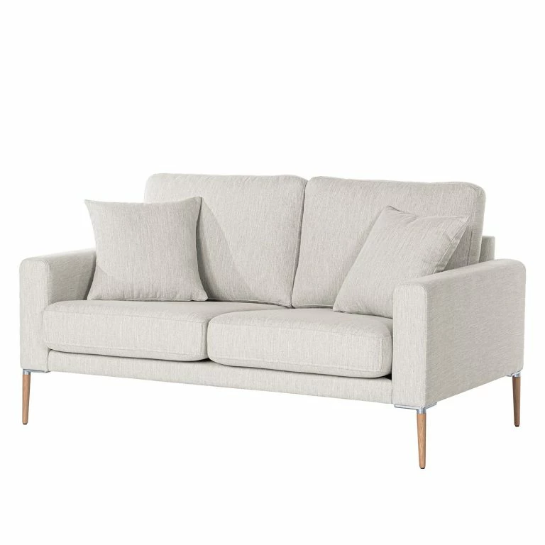 loftscape Norrwood Canapé Sauvo I (2 places) – Velours – Tissu Meara: Gris clair