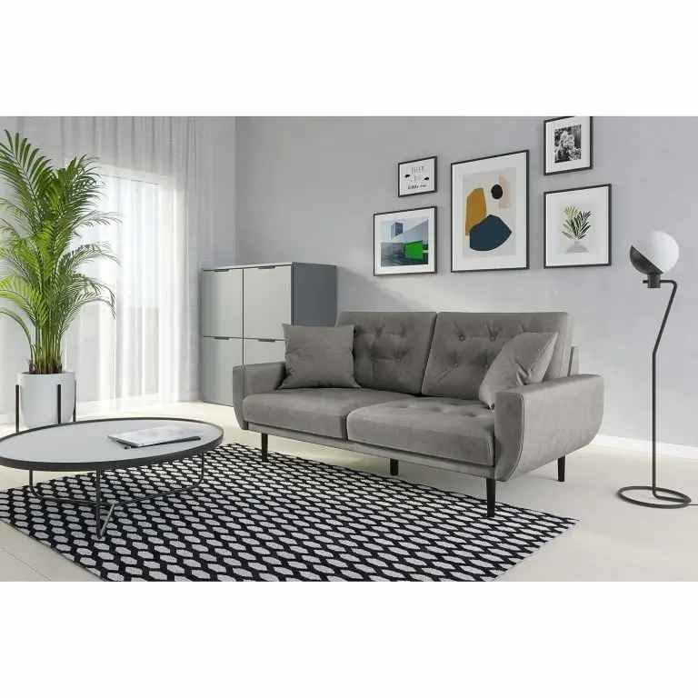 Loftscape Norrwood Canapé Vaise I (2-3 Places) – Velours – Velours Ravi: Taupe