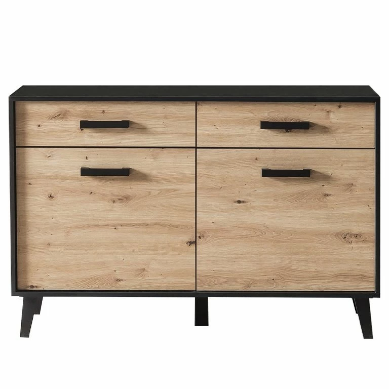 Loftscape Norrwood Commode Argenteuil I – Imitation Chêne Artisan / Noir