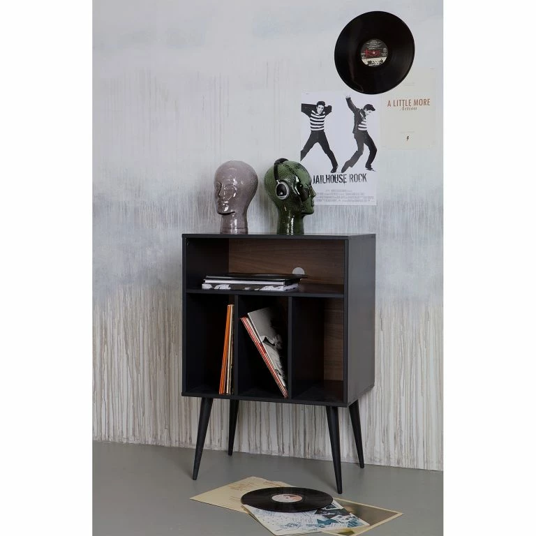 Loftscape Norrwood Commode Lahti – Partiellement En Pin Massif – Pin Noir / Noyer