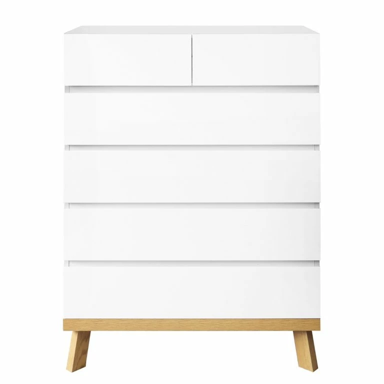 Loftscape Norrwood Commode Skön – Blanc / Imitation Chêne