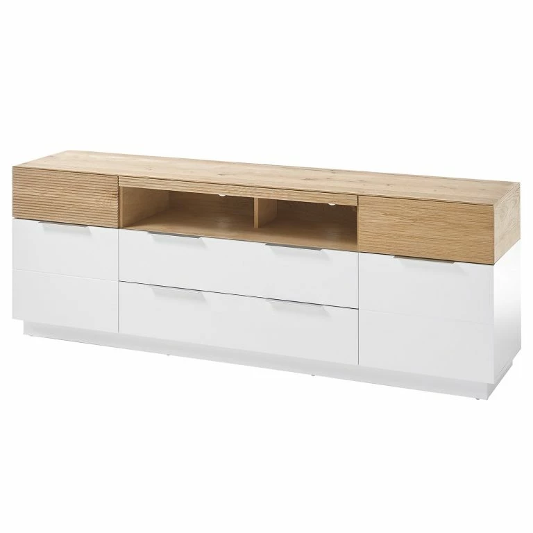 loftscape Norrwood Enfilade Akaa I – Placage en bois véritable – Chêne / Blanc