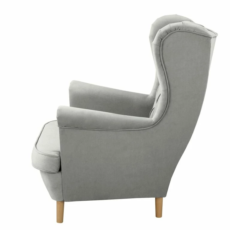 Loftscape Norrwood Fauteuil Bergère Olmen – Microfibre Jada: Bleu Gris