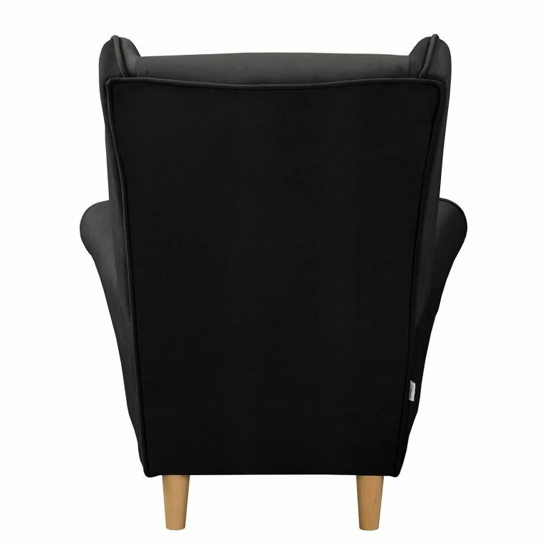 Loftscape Norrwood Fauteuil Bergère Ranu II – Microfibre Jada: Noir