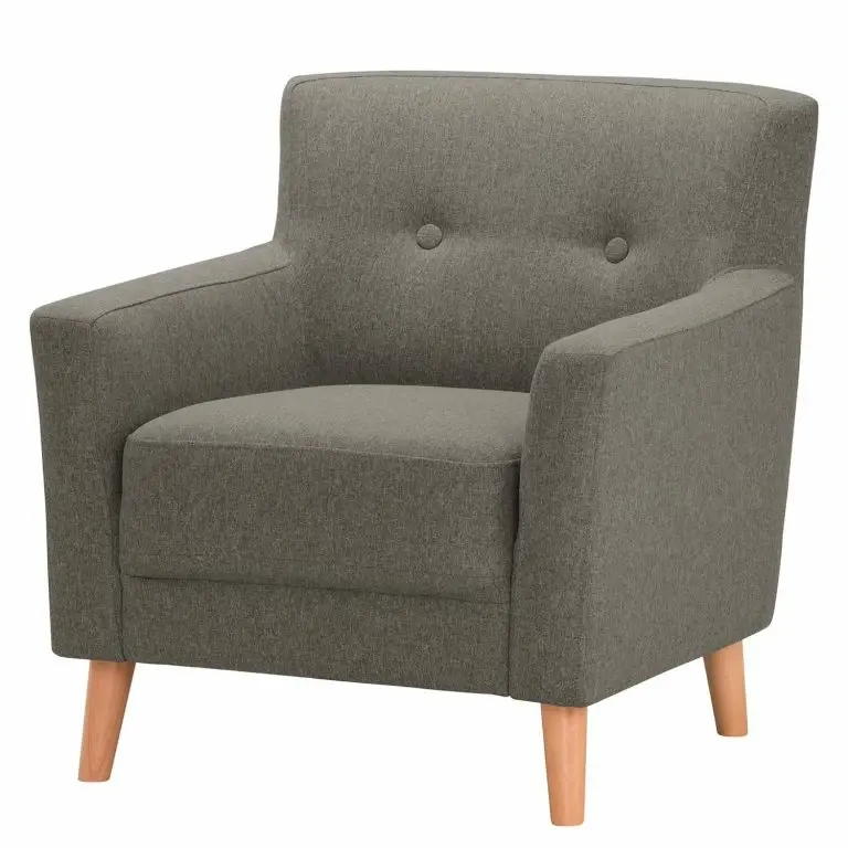 loftscape Norrwood Fauteuil Bette II – Tissu – Gris foncé