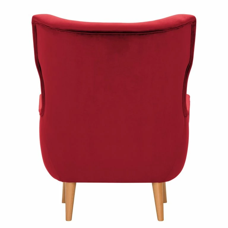 Loftscape Norrwood Fauteuil Boyka I – Velours – Velours Ravi: Rouge