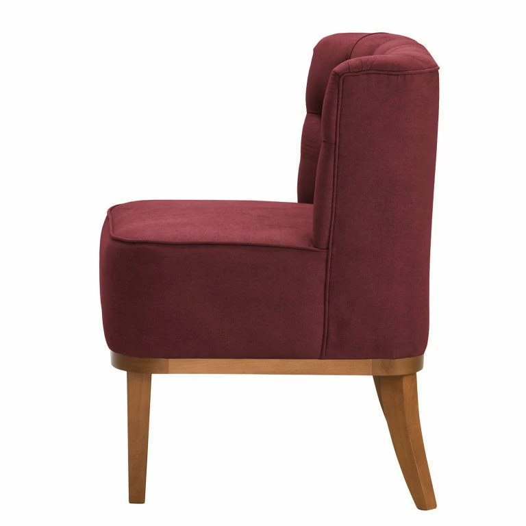 Loftscape Norrwood Fauteuil Farida I – Velours – Microfibre Yona: Bordeaux