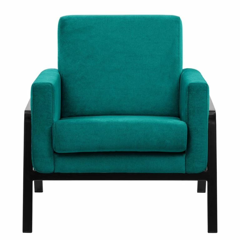 Loftscape Norrwood Fauteuil Hanko I – Velours – Tissu Lito: Turquoise