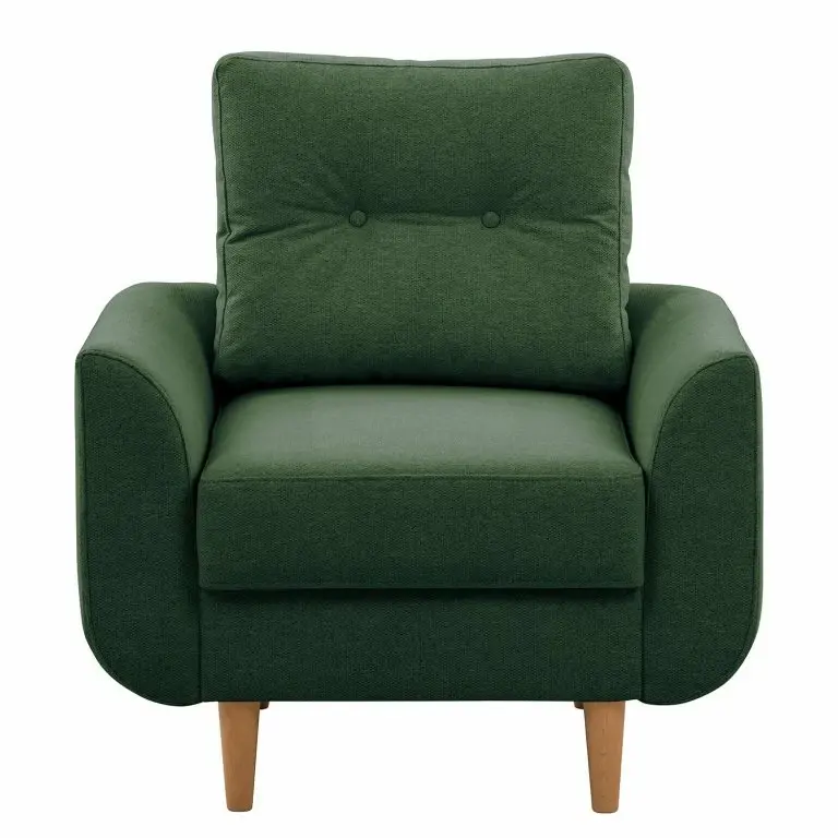 Loftscape Norrwood Fauteuil Kaavi I – Tissu – Tissu Deran: Vert Vieilli
