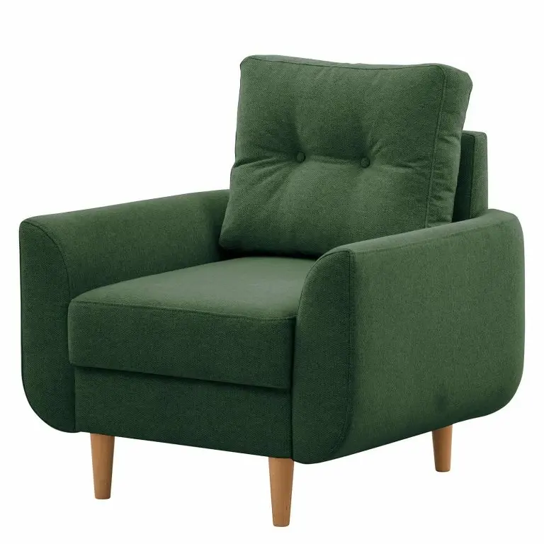 loftscape Norrwood Fauteuil Kaavi I – Tissu – Tissu Deran: Vert vieilli