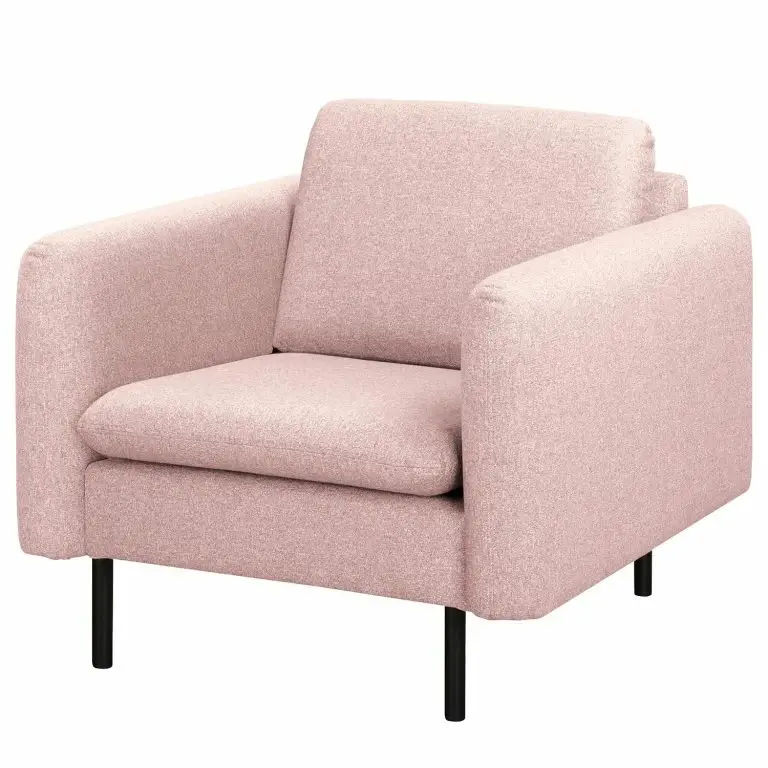 Loftscape Norrwood Fauteuil La Motte – Tissu – Tissu Sogol: Mauve – Avec Repose-pieds