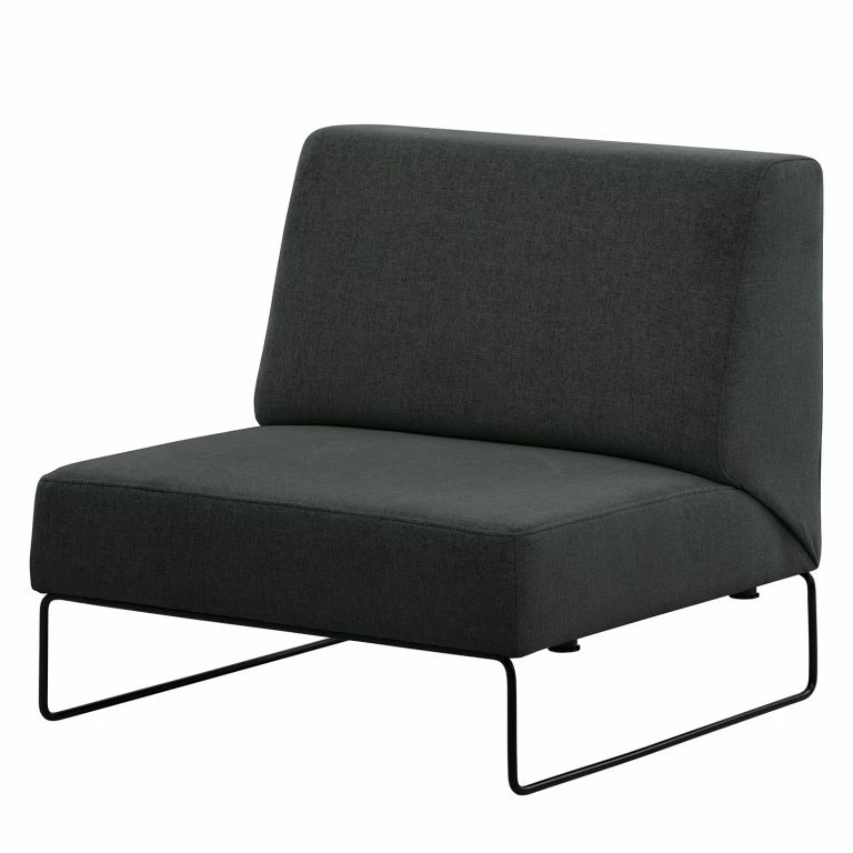loftscape Norrwood Fauteuil Litti I – Tissu – Tissu Nere: Noir