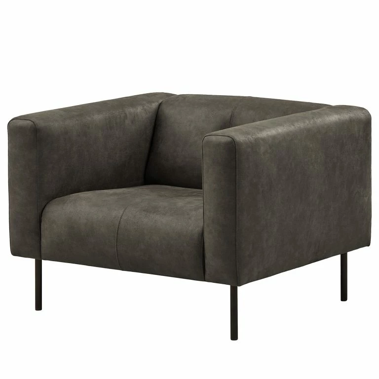 loftscape Norrwood Fauteuil Onaka – Cuir synthétique Burga: Anthracite