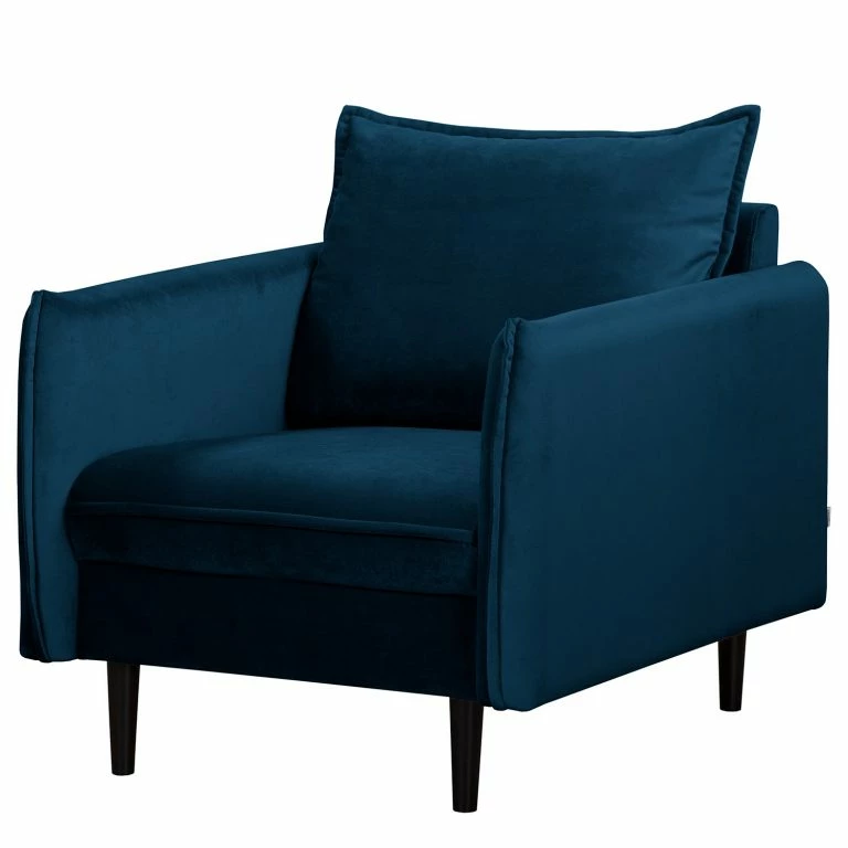 loftscape Norrwood Fauteuil Palawan – Velours Ravi: Bleu marine