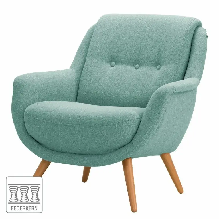 Loftscape Norrwood Fauteuil Saku I – Tissu – Tissu Voer: Bleu Clair