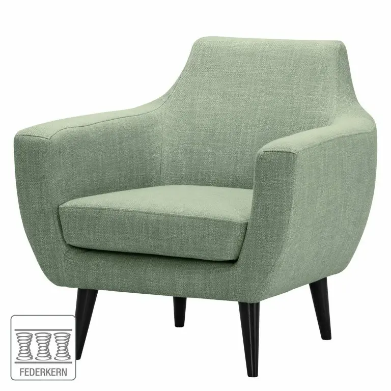 Loftscape Norrwood Fauteuil Torva I – Tissu – Tissu Noela: Gris Menthe