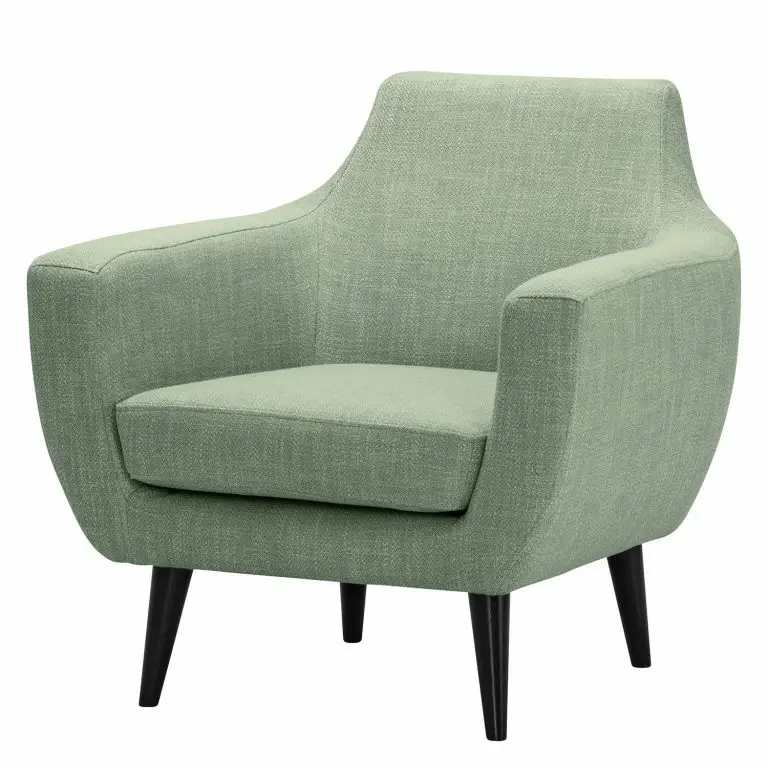 loftscape Norrwood Fauteuil Torva I – Tissu – Tissu Noela: Gris menthe