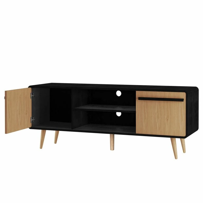 Loftscape Norrwood Meuble TV Amanda – Imitation Chêne / Noir