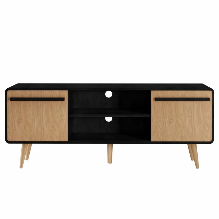 Loftscape Norrwood Meuble TV Amanda – Imitation Chêne / Noir