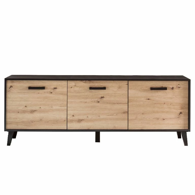 Loftscape Norrwood Meuble TV Argenteuil I – Imitation Chêne Artisan / Noir