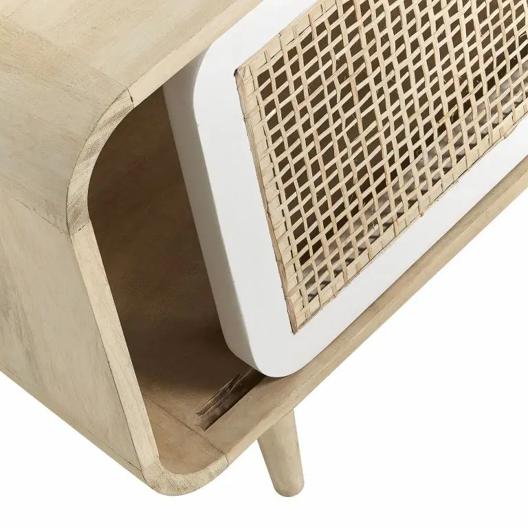 Loftscape Norrwood Meuble TV Gunnebo – Manguier Massif – Manguier / Blanc