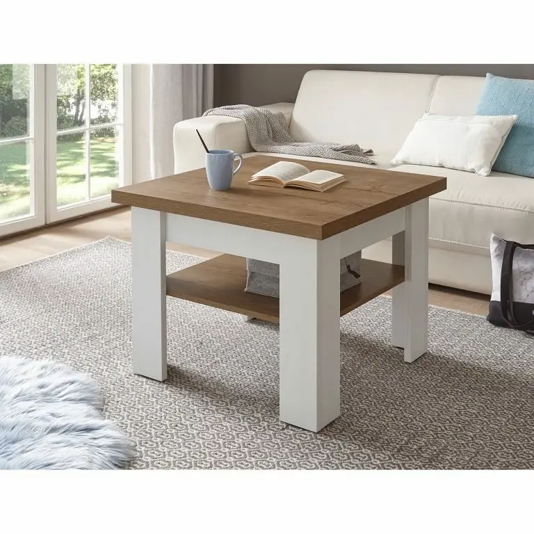 Loftscape Norrwood Table Basse Proville I – Imitation Chêne Blanc / Imitation Chêne