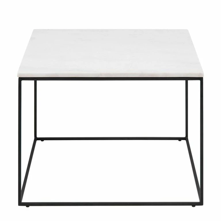 Loftscape Norrwood Table Basse Rocklea II – Marbre / Métal – Marbre Blanc / Noir