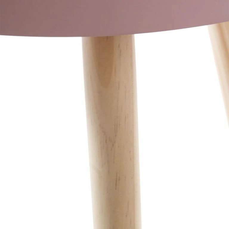 Loftscape Norrwood Table D’appoint Cuto – Partiellement En Pin Massif – Rose / Pin
