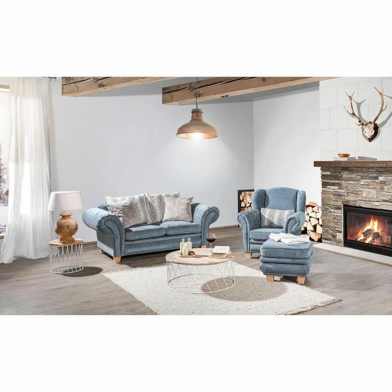 Loftscape Norrwood Table D’appoint Gabiarra III – Acacia Massif / Fer – Manguier Clair / Blanc