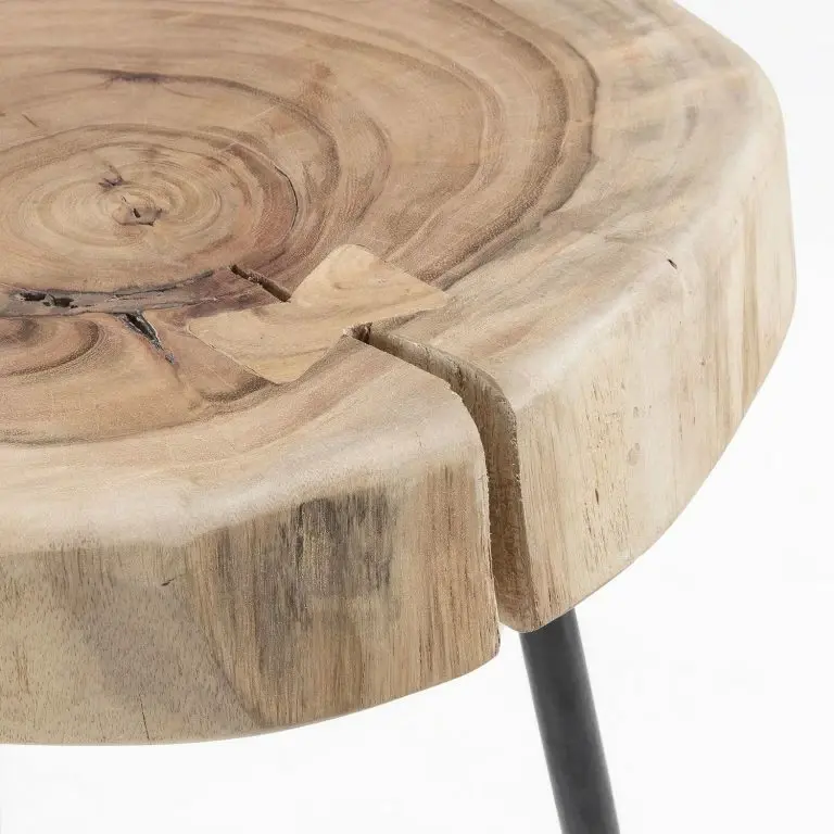 Loftscape Norrwood Table D’appoint Kisa I – Acacia Massif / Fer