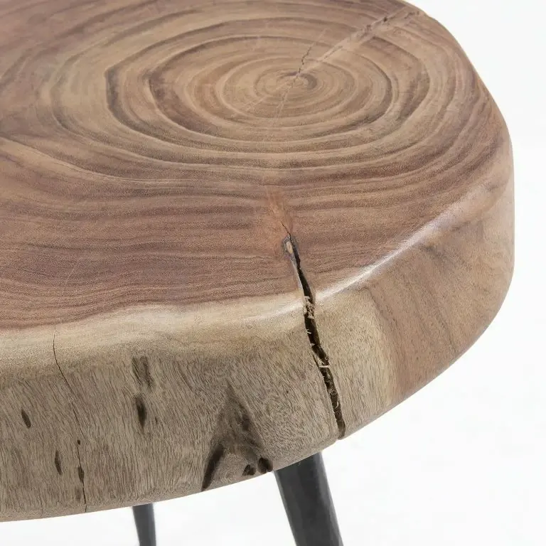 Loftscape Norrwood Table D’appoint Kisa III – Acacia Massif / Fer