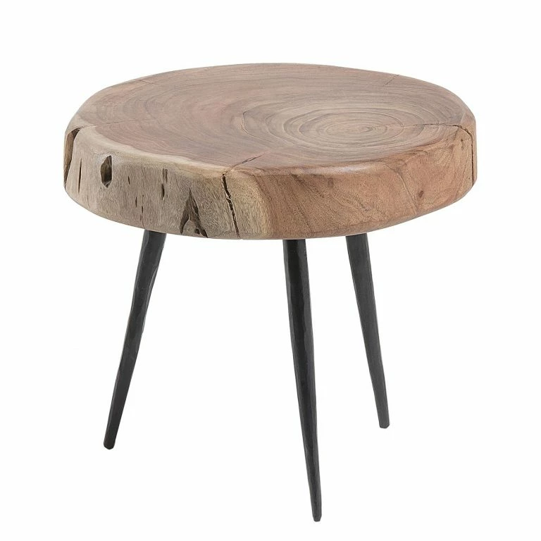 loftscape Norrwood Table d’appoint Kisa III – Acacia massif / Fer