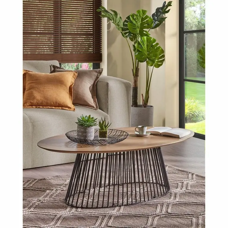 Loftscape Norrwood Table Kooskia II – Manguier Massif / Fer – Manguier Massif / Noir