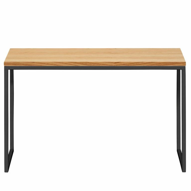 Loftscape Now By Hülsta Bout De Canapé Hülsta Now I – Acier – Chêne Naturel / Gris