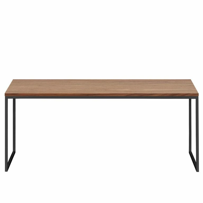 Loftscape Now By Hülsta Bout De Canapé Hülsta Now II – Acier – Duramen De Noyer / Gris