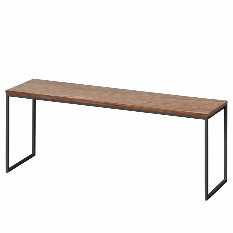 loftscape Now by hülsta Bout de canapé hülsta now II – Acier – Duramen de noyer / Gris