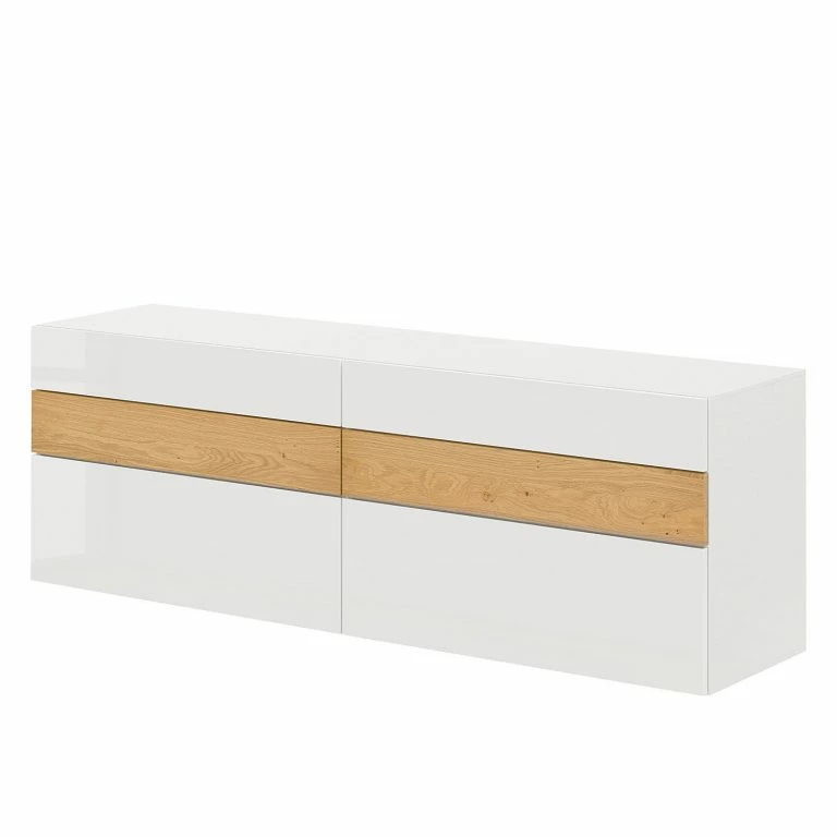 loftscape Now by hülsta Buffet hülsta now vision – Blanc brillant