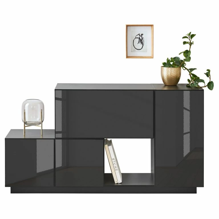 Loftscape Now By Hülsta Buffet Now To Go Colour I – Gris Diamant Brillant / Gris Diamant
